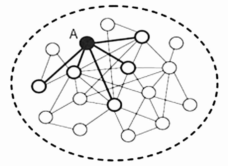 Fig. 3: Visualization of a 'Network of Projects'.