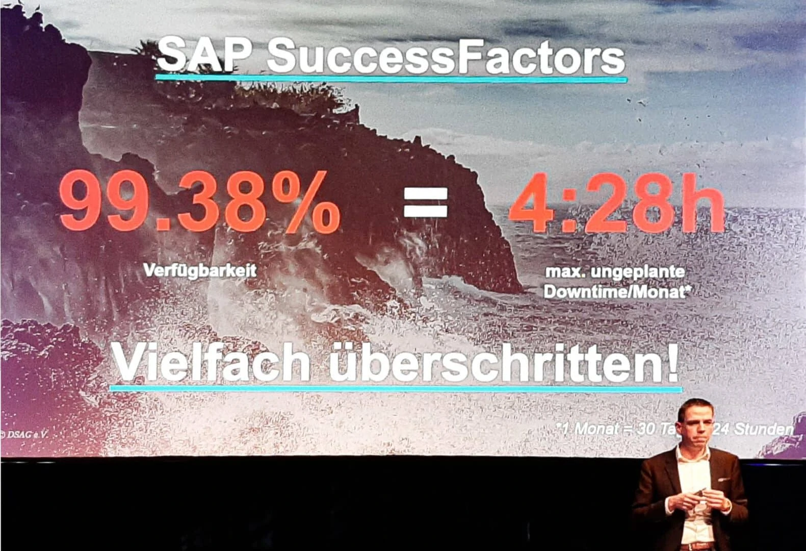 Cloud does not equal simple Steffen Pietsch, DSAG, during his keynote at the DSAG Technology Days 2020 // Presentation Slide © DSAG